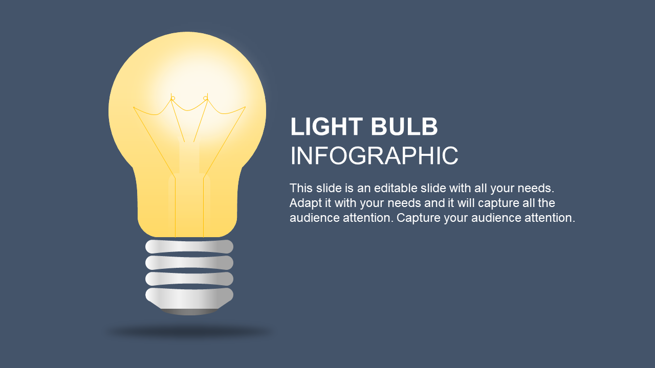 LIGHT BULB INFOGRAPHIC POWERPOINT